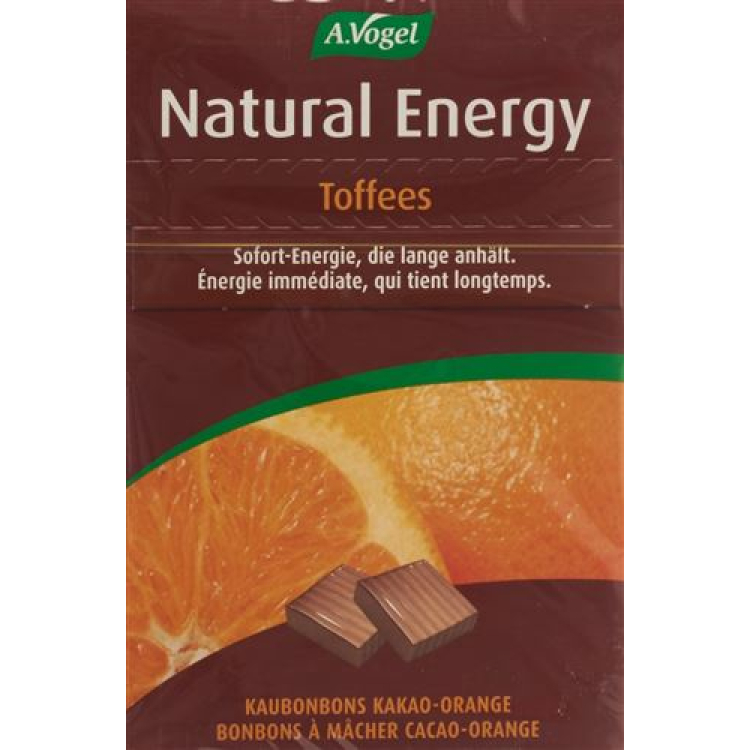 A. Vogel Natural Energy Toffees Τζίντζερ-Πορτοκάλι 115 γρ