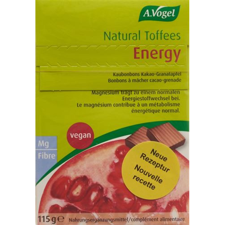 A. Vogel Natural Energy טופי רימון 115 גרם