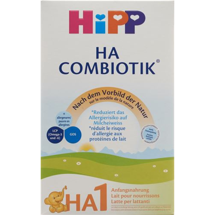 Молоко для новорожденных Hipp HA 1 Combiotik 25 пакетиков по 23 г