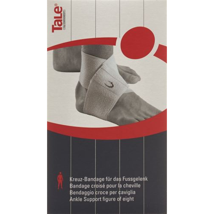 TALE Kreuz Bandage Fussgelenk 7.5cm weiss