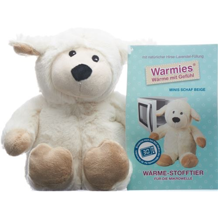 Warmies Minis warmteknuffel schaap beige