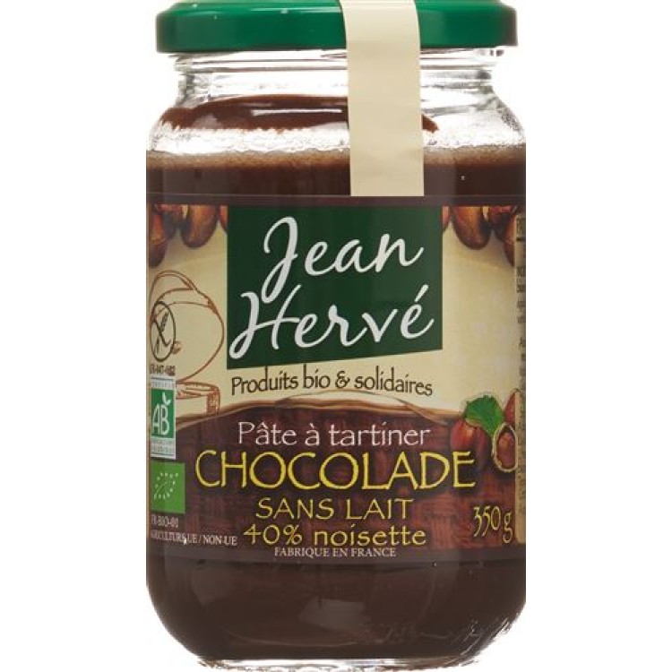 Jean Hervé Pate Chocolat Sans Lait 350 גרם