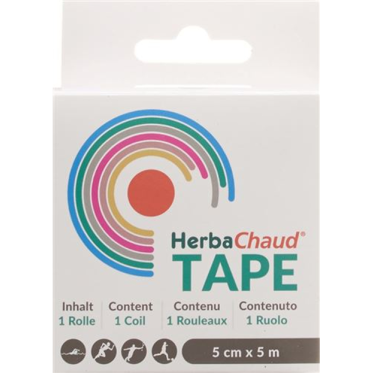 HerbaChaud Tape 5cmx5m ពណ៌ខ្មៅ