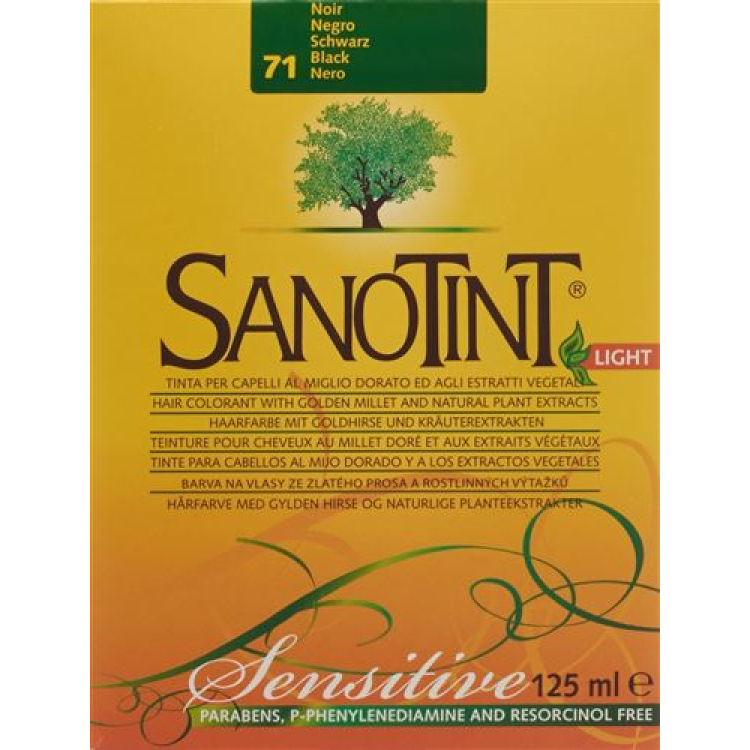 Sanotint Sensitive Light Hair Color 71 ខ្មៅ