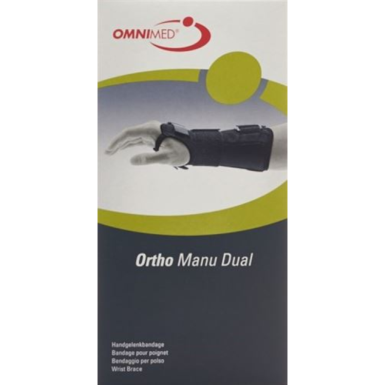 OMNIMED Ortho Manu Двойной браслет на запястье S черный