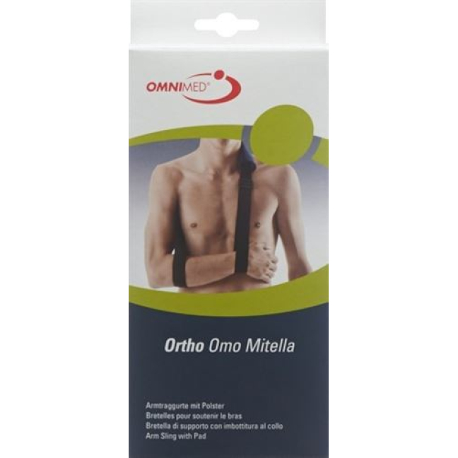 OMNIMED Ortho Armschl Mitella S-XL avec bâton bleu-noir