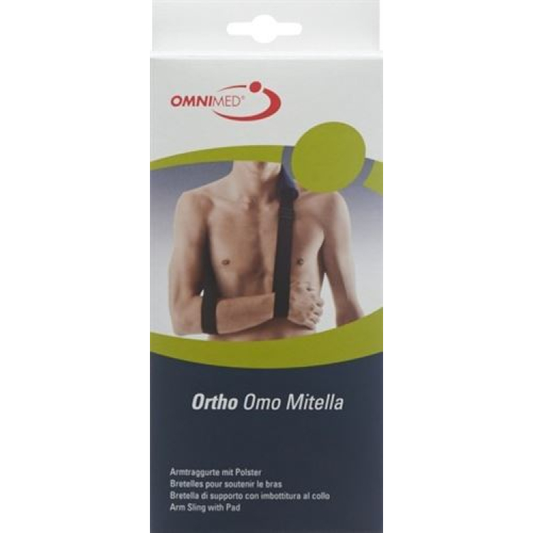 OMNIMED Ortho Armschl Mitella S-XL sauva sini-musta