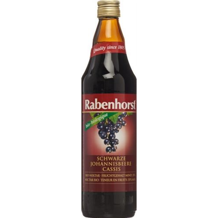 Rabenhorst Néctar Orgânico de Groselha Preta 750 ml