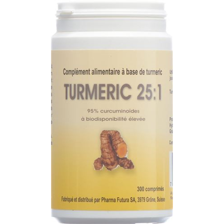 Zerdeçal 25: 1 tablet 250 mg Ds 300 adet