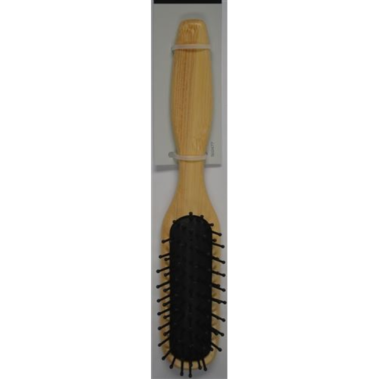 Brosse en bambou Herba Pneumatique avec longues pointes en plastique