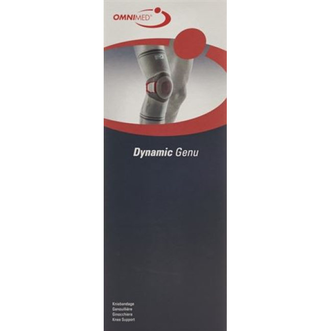 OMNIMED Dyn​​amic Genu 膝盖绷带 XS 灰色/酒红色