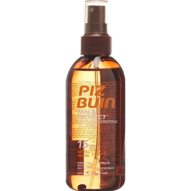 Piz Buin Tan & Protect aliejus SPF 15 Spr 150 ml