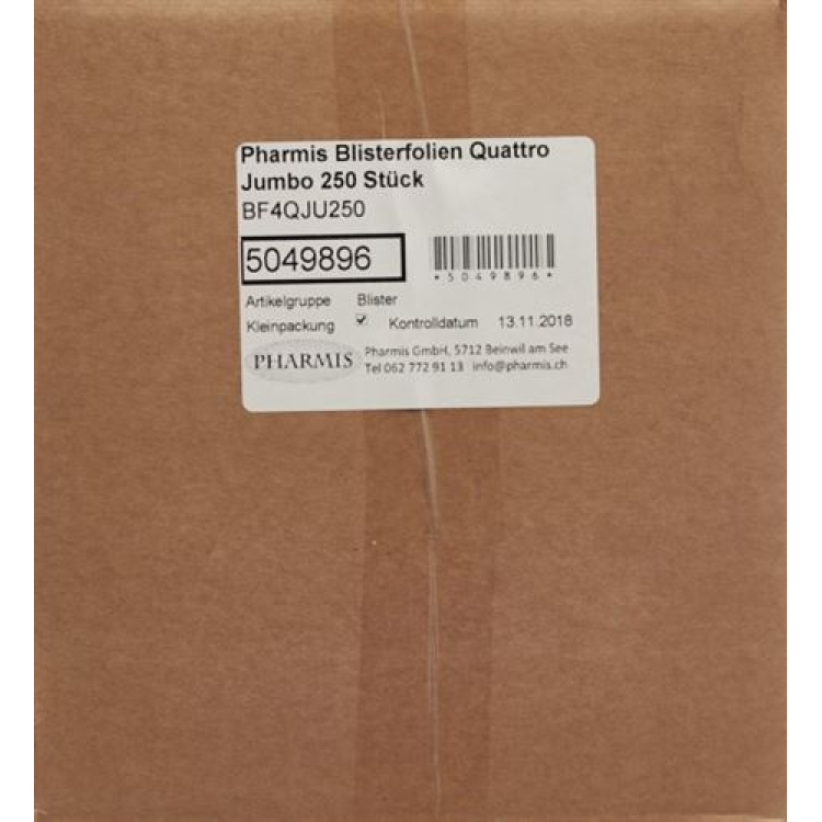 PHARMIS blister folije Quattro Jumbo 250 kom