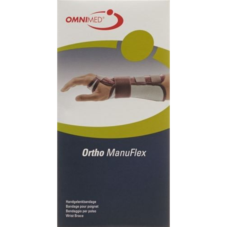 OMNIMED Ortho Manu Flex Wrist S 22cm δεξιά μαύρο