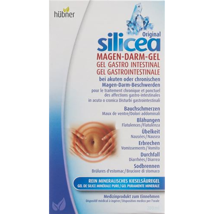 Hübner Silicea żel żołądkowo-jelitowy Butelka 200 ml