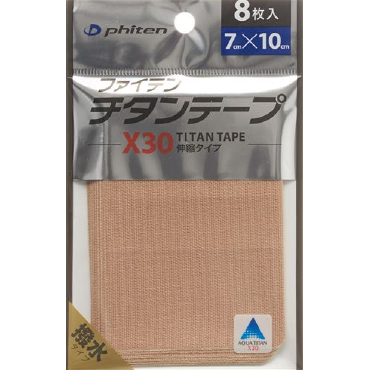 Phiten Aqua Titanium Tape X30 7cmx10cm elastis EU 8 pcs