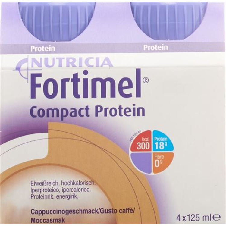 Fortimel Compact eiwitcappuccino 4 Fl 125 ml