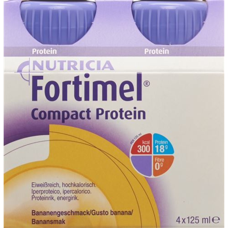 Fortimel Compact protein banana 4 Fl 125 ml