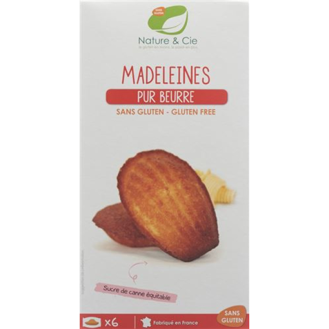 Nature & Cie Madeleines beurre sans gluten 6 x 25 g