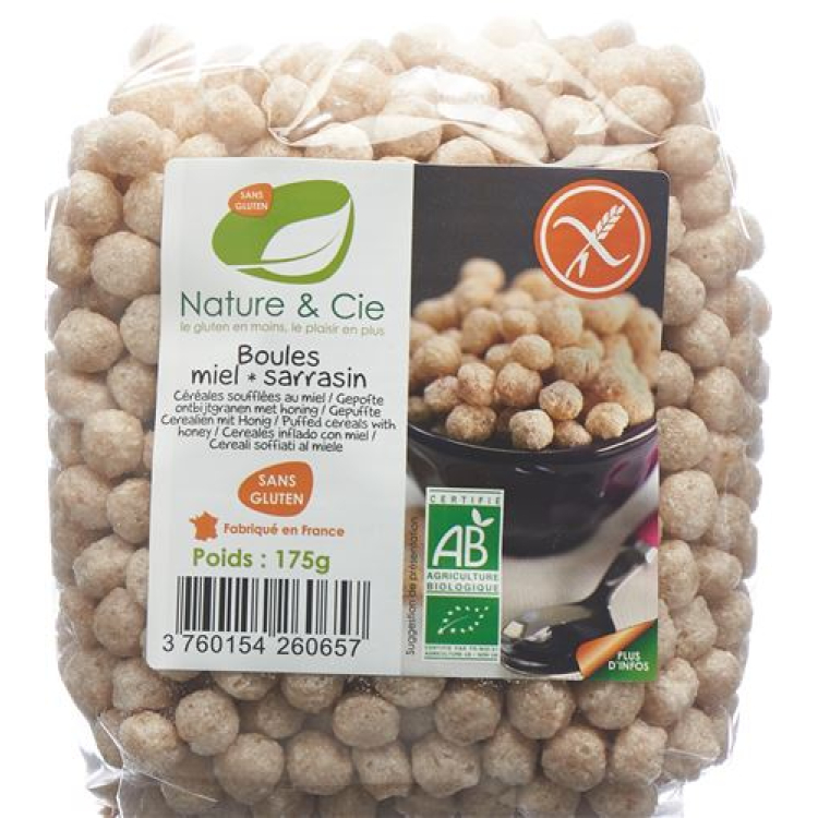 Nature & Cie Miele di grano saraceno Pops senza glutine 175 g