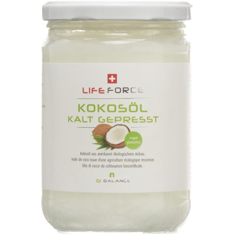 QiBalance kokosolja ekologiskt glas 500 ml