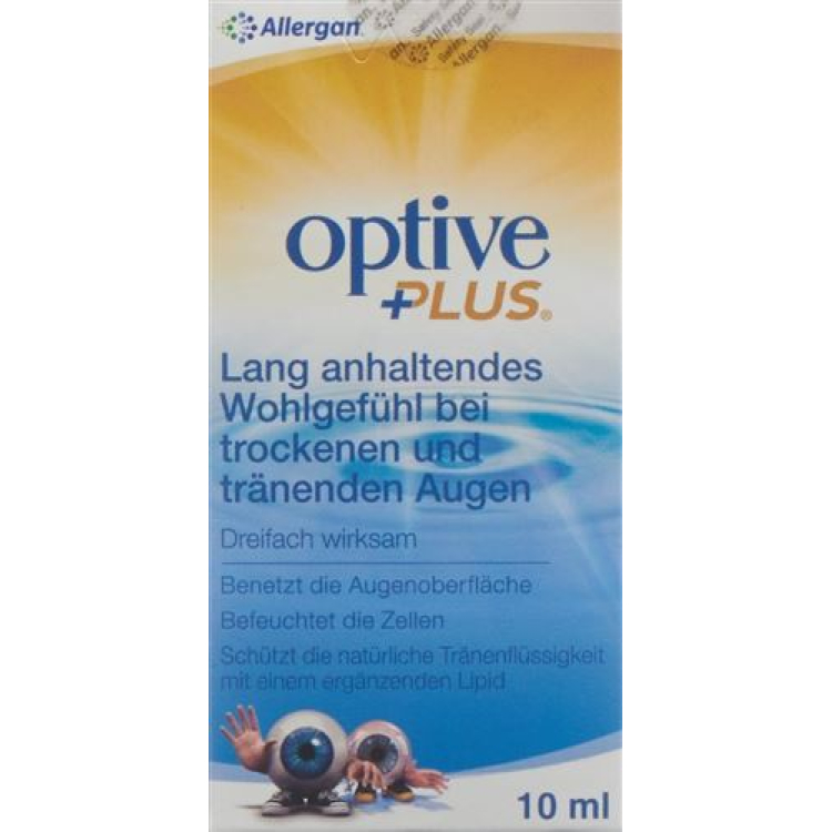 Optive Plus Eye Care Drops Fl 10 מ"ל