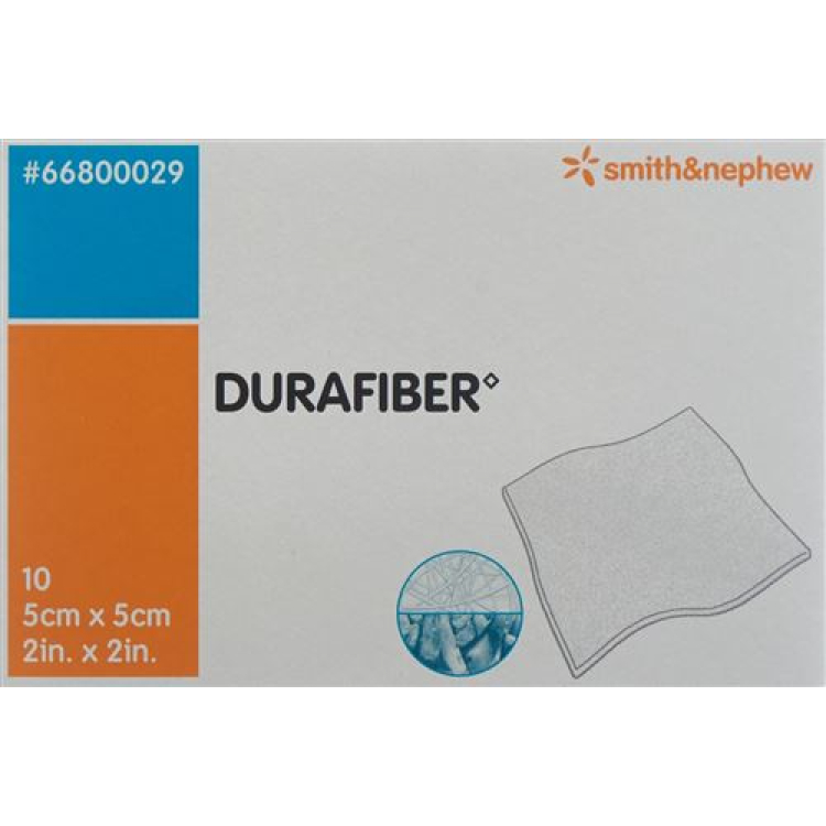 Durafiber sårbandage 5x5cm steril 10 stk