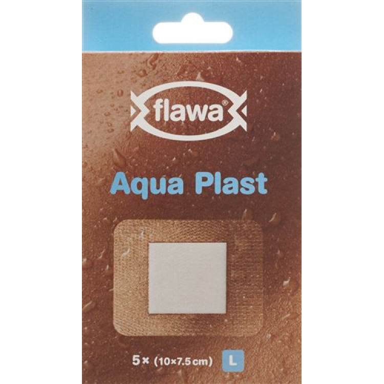 FLAWA AQUAPLAST Schnellverb 10x7,5cm transp 5 ks