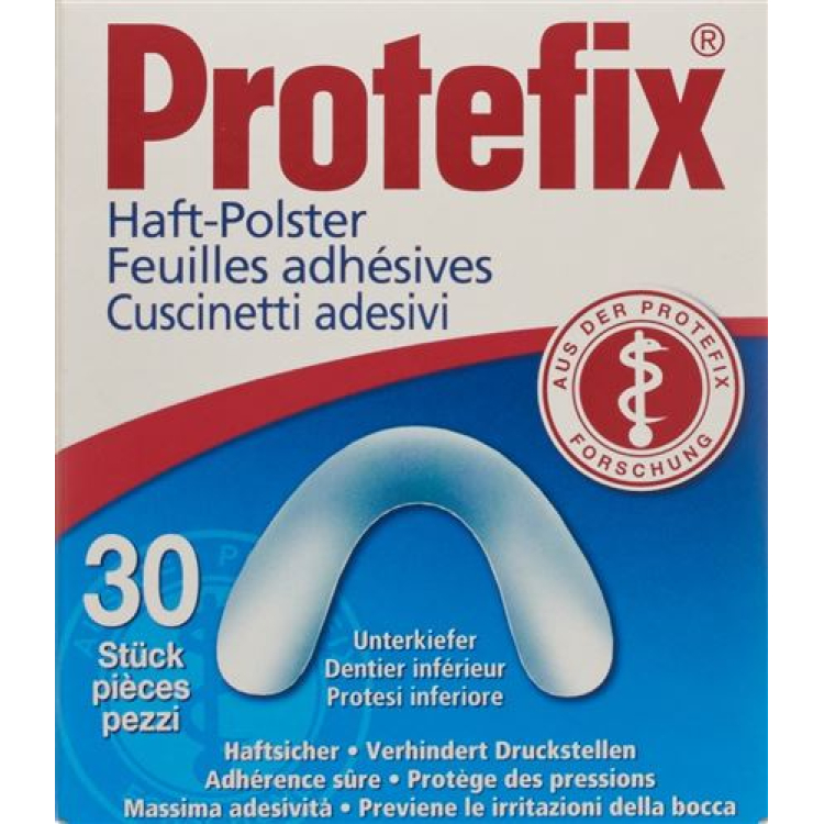 Protefix adhesive pads lower jaw 30 pcs