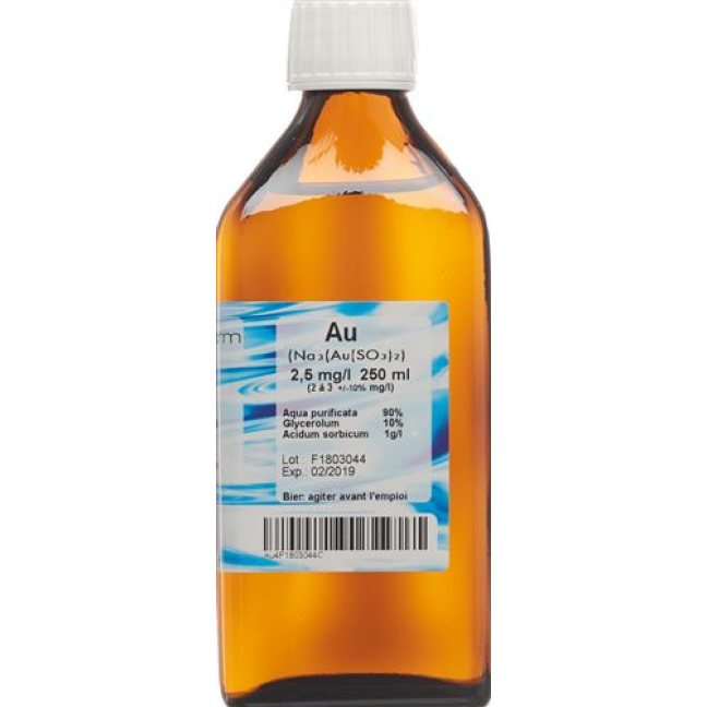 Oligopharm Gold Lös 2,5 mg/l 250 ml