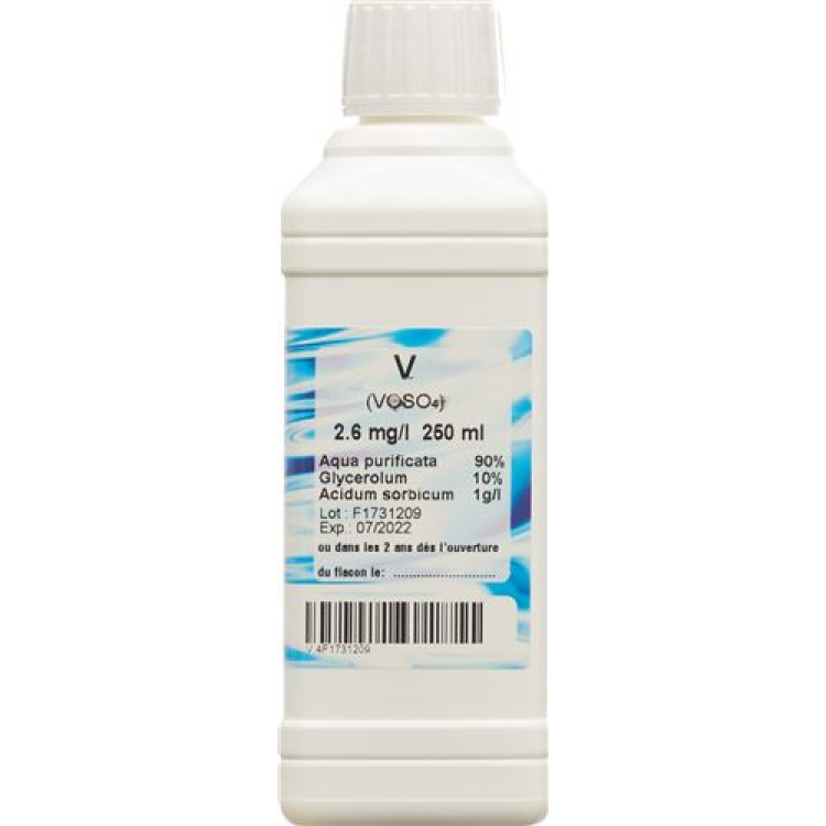 Oligopharm Vanadium Lös 2.6 მგ/ლ 250 მლ