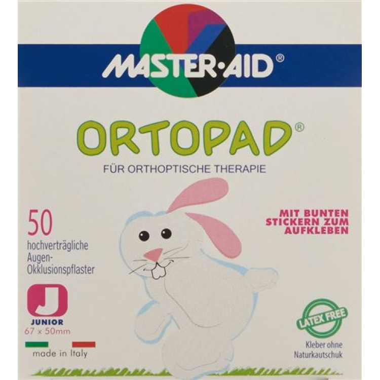 Ortopad oklusi patch junior putih -2 tahun 50 pcs