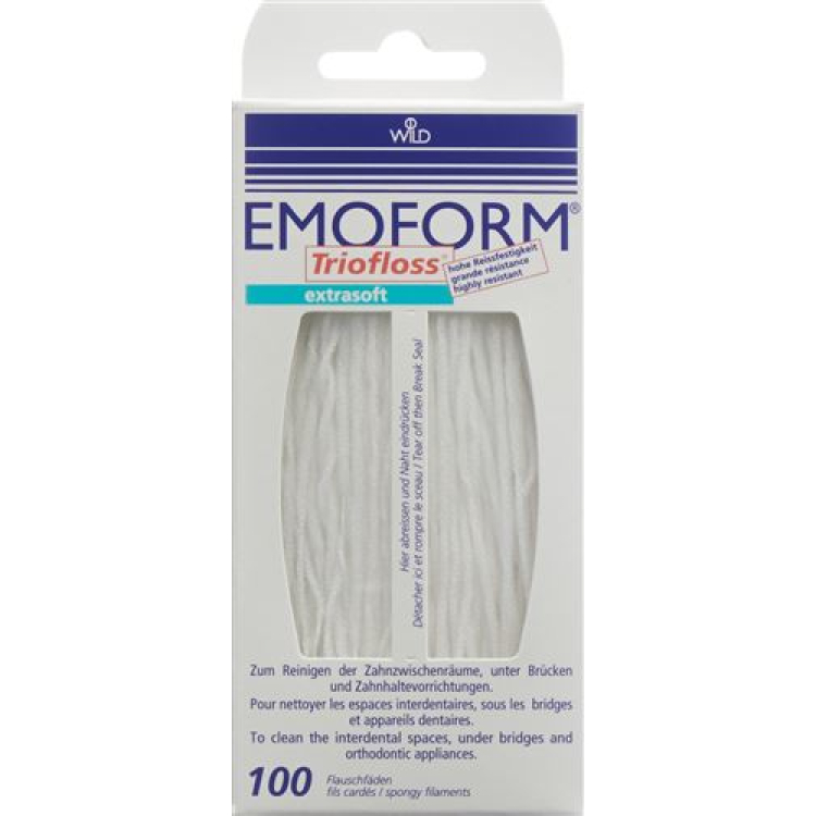 Emoform Trio Floss ទន់បន្ថែម 100 កុំព្យូទ័រ