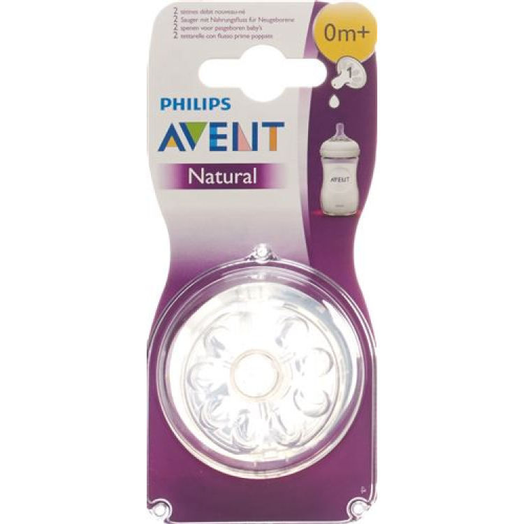 Tetina natural Avent Philips 1 furo