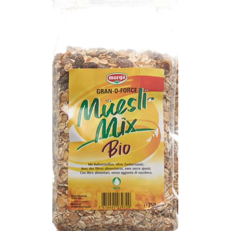 GRANOFORCE muesli mix o Zuck Bio bud 750 克