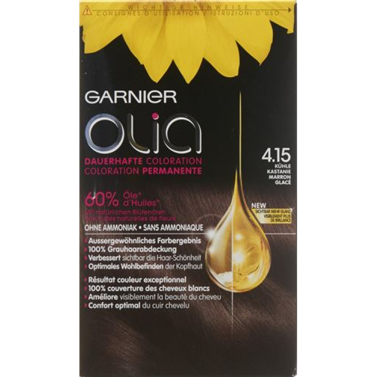 OLIA Cor de cabelo 04.15 Castanho frio