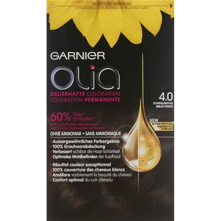 OLIA Hair Color 4.0 Dark Brown