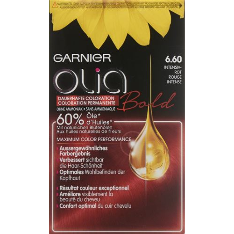 OLIA Hair Color 6.6 Intensive Red