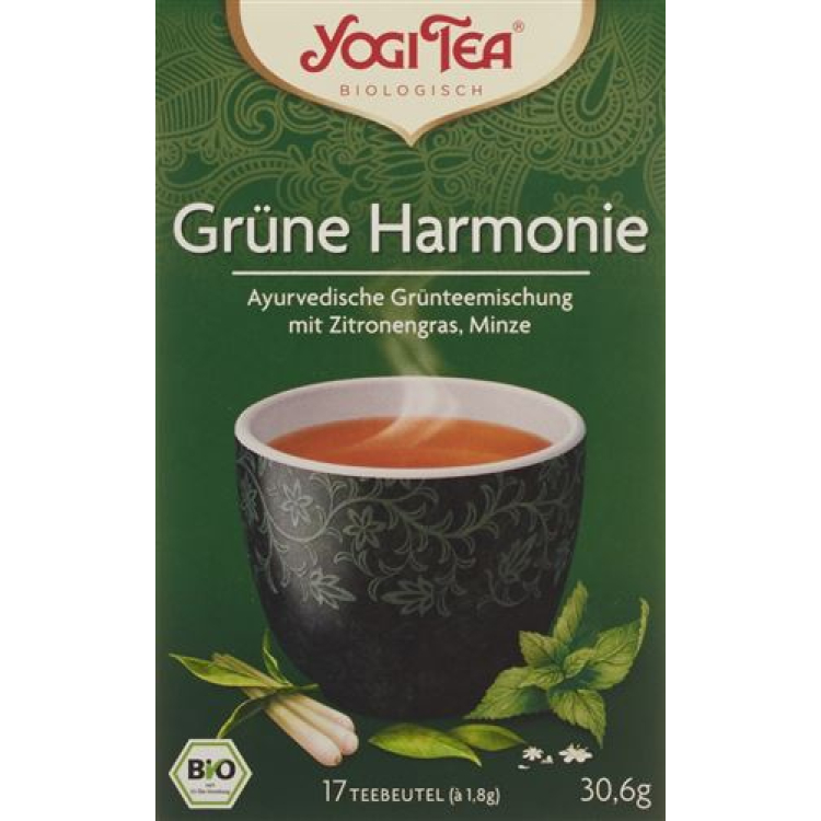 Yogi Tea Green Harmony 17 ថង់ 1.8 ក្រាម។