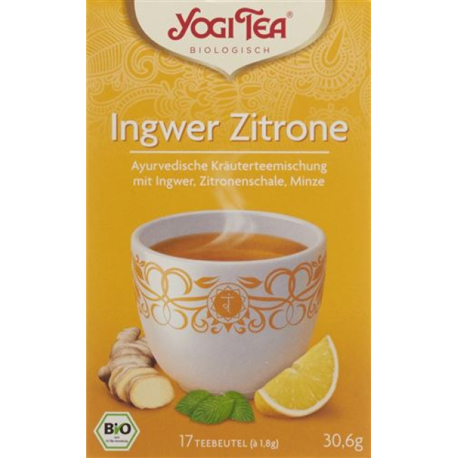 Yogi Tea Ginger Lemon Tea 17 Btl 1.8 ក្រាម។