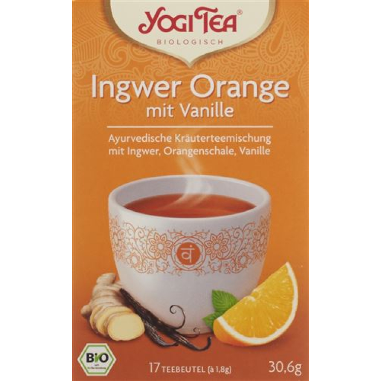 Yogi Tea gyömbéres narancs vaníliával 17 Btl 1,8 g