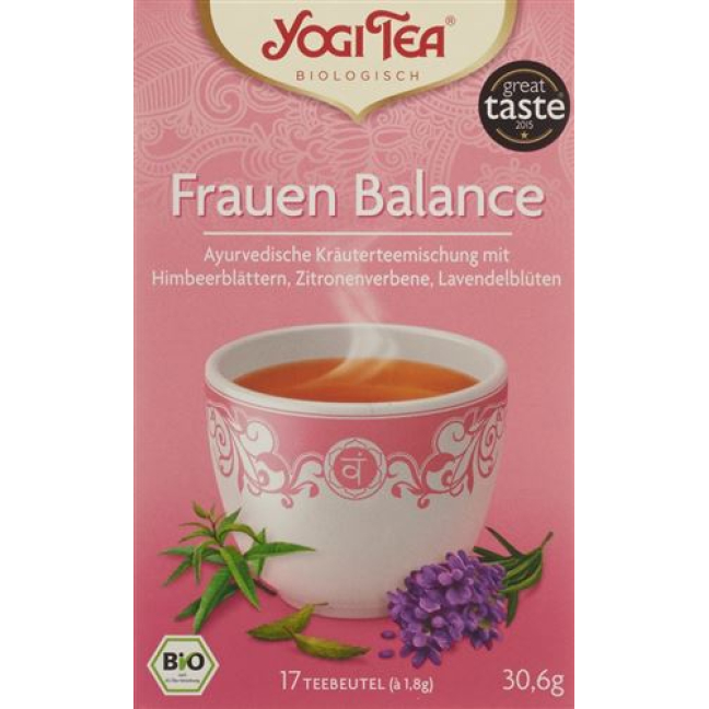 Yogi Tea Women Balance - Herbal Tea with Raspberry Leaves, Lemon Verbena, and Lavender Blossoms