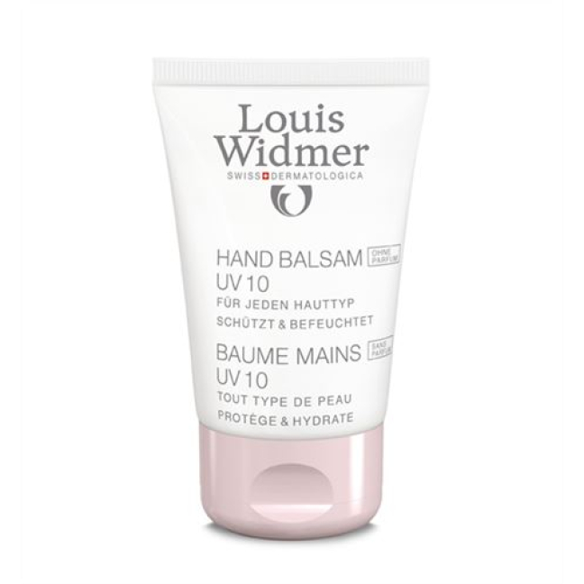 Louis Widmer Corps Baume Mains UV 10 Non Parfumé 50 ml