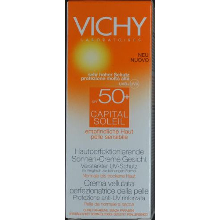 विची आइडियल सोलेल स्किन परफेक्टिंग सन क्रीम SPF50+ 50