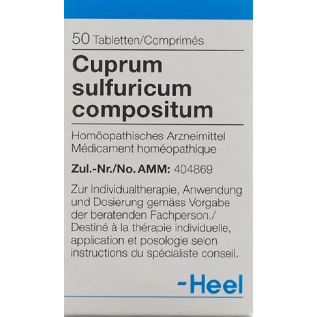Cuprum sulfuricum compositum Heel tabletkalari 50 dona