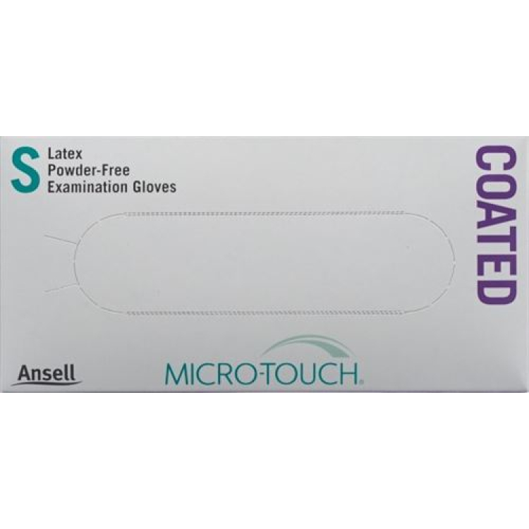 Micro-Touch Coated Examination Gloves S Box 100 tk