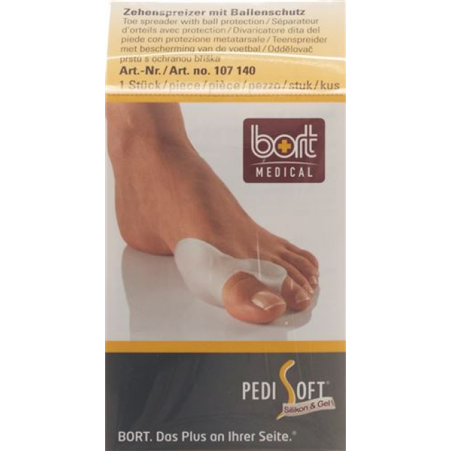 Bort PediSoft toe spreader with ball of foot protection