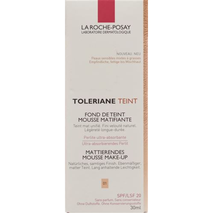 La Roche Posay Tolériane Teint Mousse 01 Tb 30 ml