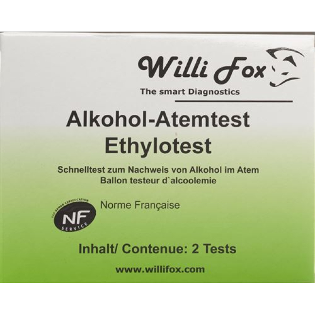 Willi Fox alkoholtester 4 stk