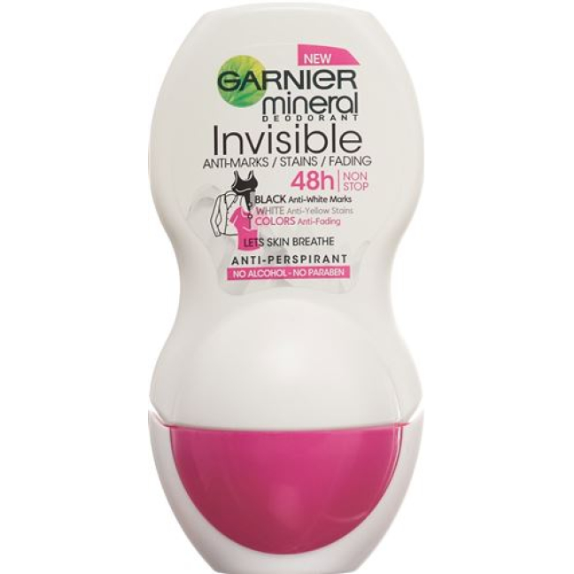 Garnier Mineral Invisible 48h Black & White Colors Roll-on 50